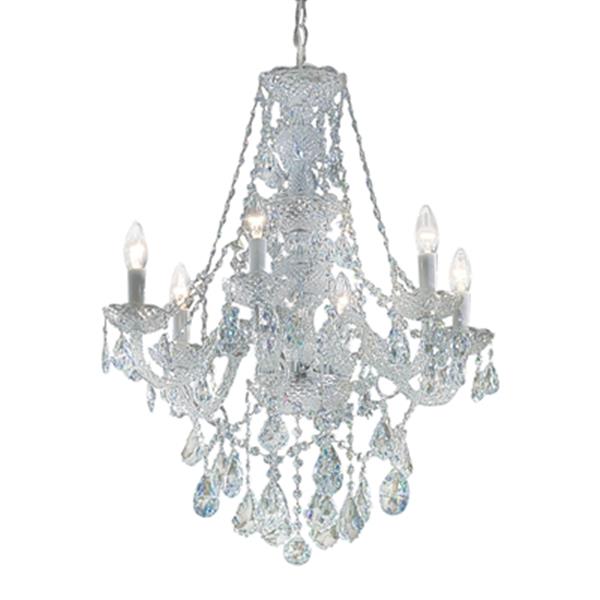 Classic Lighting Monticello Collection 22-in x 28-in Chrome Crystalique ...