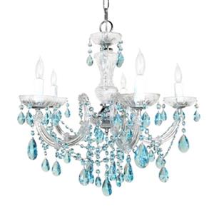 Classic Lighting Rialto Traditional Collection 22-in x 23-in Gold Plated Crystalique Golden Teak 5-Light Chandelier