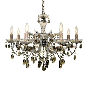 Classic Lighting Rialto Traditional Collection 28-in x 21-in Gold Plated Swarovski Strass 8-Light Chandelier