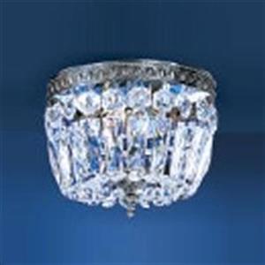 Classic Lighting Millennium Silver Crystal Baskets Flush Mount Ceiling Light