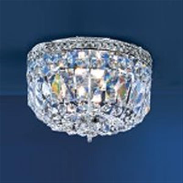 Classic Lighting Chrome Crystal Baskets Flush Mount Ceiling Light RONA