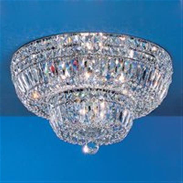 Classic Lighting 24k Gold Plate Empress Tier Flush Mount Ceiling Light