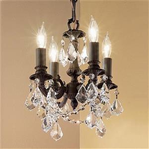 Classic Lighting Majestic Imperial Collection 10-in x 12-in French Gold Strass Golden 4-Light Mini Chandelier