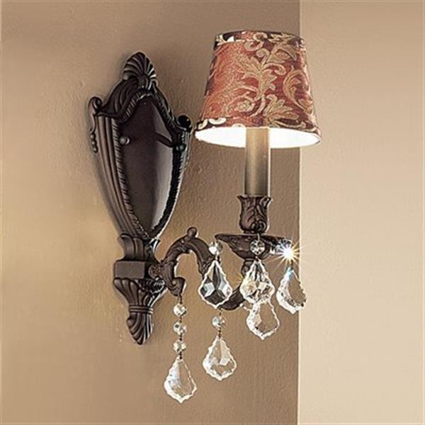 Classic Lighting Chateau Aged Pewter Wall Sconce