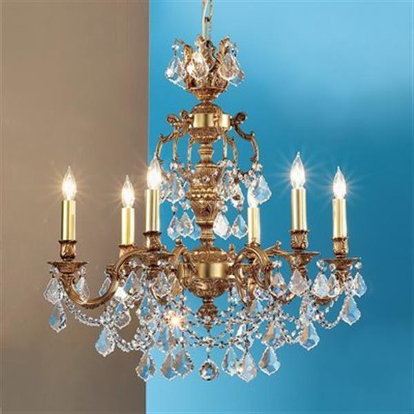 Classic Lighting Chateau Imperial 6-Light Aged Bronze Chandelier