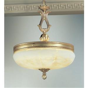 Classic Lighting 5-Light Alexandria Satin Bronze with Brown Patina Large Pendant Light