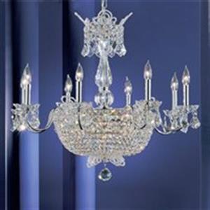 Classic Lighting 24-Light Chrome Crown Jewels Chandelier