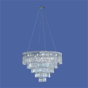 Classic Lighting Sofia Chrome Swarovski Spectra Crystal 11-Light Chandelier
