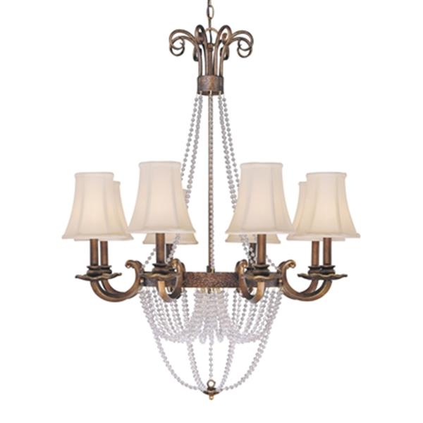 Classic Lighting Grace Copper Bronze 8-Light Chandelier