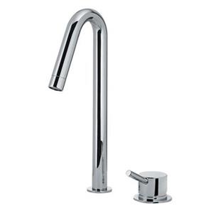 WS Bath Collections Linea 12.72-in Polished Chrome Bathroom Sink Faucet