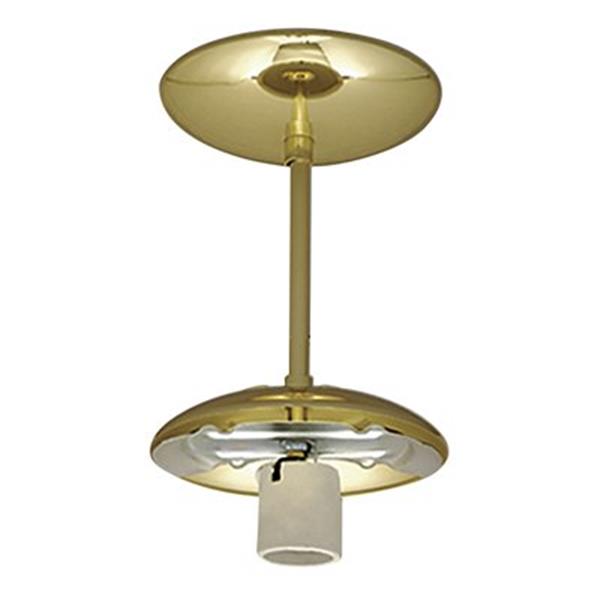 Galaxy Polished Brass Semi Flush Ceiling Light