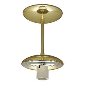 Galaxy Polished Brass Semi Flush Ceiling Light