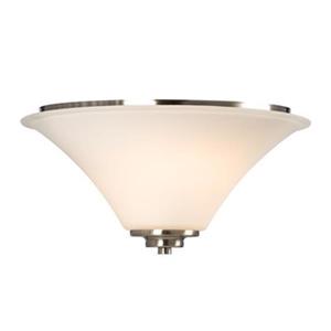 Galaxy 2-Light Brushed Nickel Franklin Flush Mount Ceiling Light