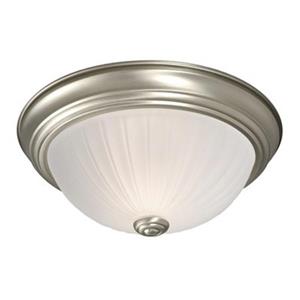 Galaxy 2-Light Pewter Flush Mount Ceiling Light