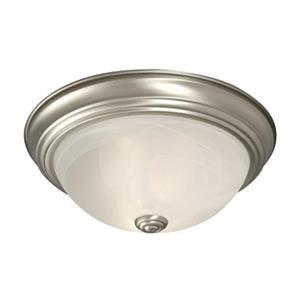 Galaxy 2-Light Pewter Flush Mount Ceiling Light