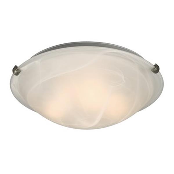 Galaxy 3-Light Pewter Ofelia Flush Mount Ceiling Light