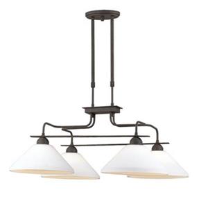 Amlite Lighting Brunswick Textured Rust 4-Light Chandelier