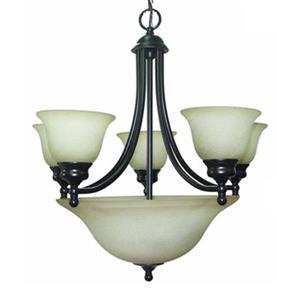 Amlite Lighting Del Mar Weathered Bronze 8-Light Chandelier