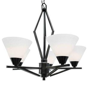 Amlite Lighting Meridian Weathered Bronze 5-Light Chandelier