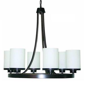 Amlite Lighting Hanover Weathered Bronze 6-Light Chandelier