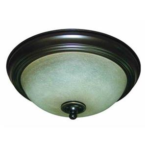 Amlite Lighting 2-Light Weathered Bronze Del Mar Flush Mount Ceiling Light