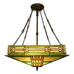 Warehouse of Tiffany Style Mission 2-Light Large Pendant Light