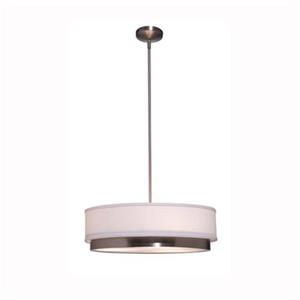 Steven & Chris by Artcraft Scandia Brushed Nickel Large Pendant Light - Brushed Nickel