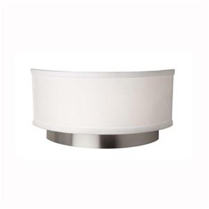 Steven & Chris by Artcraft Lighting 6-in x 12-in Brushed Nickel 2-Light Scandia Wall Sconce