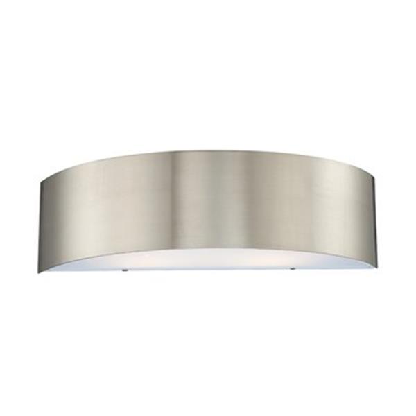 Eurofase 5.50-in x 20-in Satin Nickel 2-Light Dervish Wall Sconce