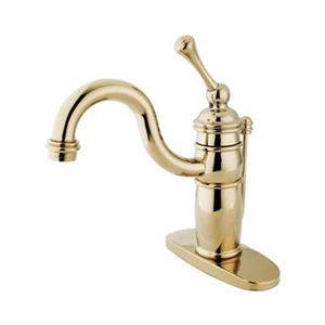 Elements of Design Baltimore 7-in Polished Brass Bathroom Sink Faucet