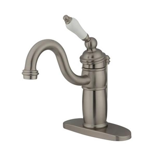 Elements of Design Baltimore 7in Satin Nickel Bathroom Sink Faucet