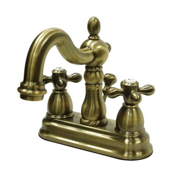 Elements of Design Heritage 4.75-in Vintage Brass Centerset Faucet