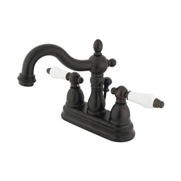 Elements of Design New Orleans 6.31-in Oil Rubbed Bronze Centerset Faucet