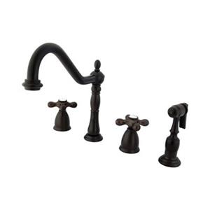 Elements of Design New Orleans Adjustable Oil-Rubbed Bronze Kitchen Faucet With Sprayer