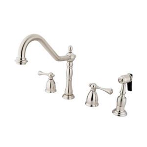 Elements of Design New Orleans Adjustable Satin Nickel Kitchen Faucet With Sprayer
