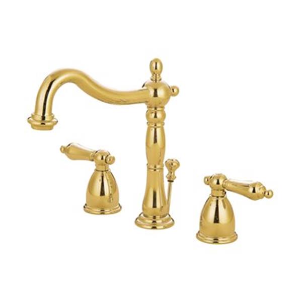 Elements of Design New Orleans 5.81-in Polished Brass Widespread Faucet ...