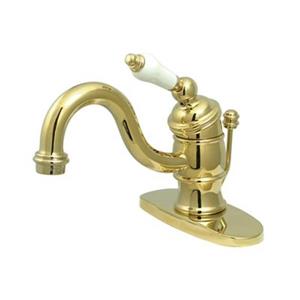 Elements of Design Hot Springs 3.12-in Polished Brass Single Handle Faucet