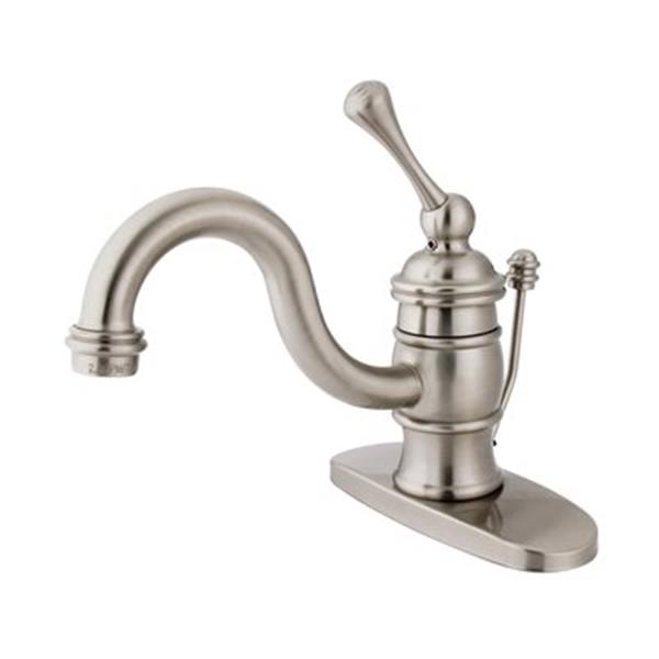 Elements of Design Hot Springs 3.12-in Satin Nickel Single Handle Faucet