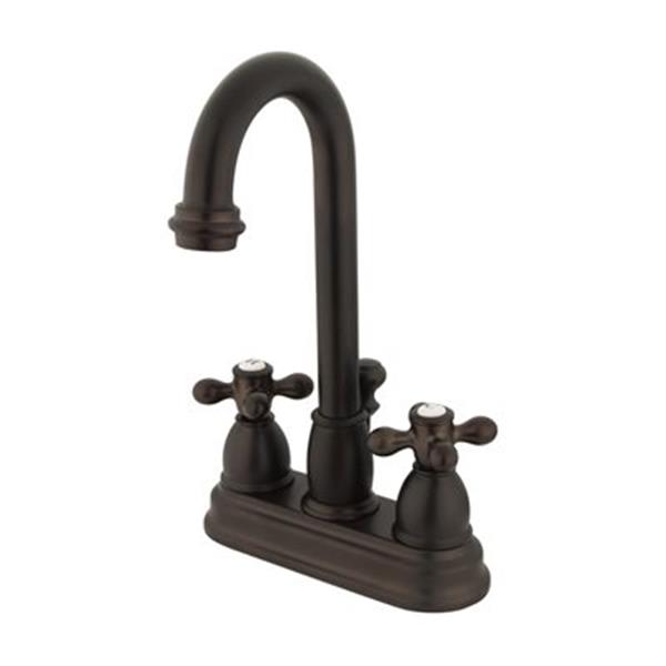 Elements of Design Chicago 10-in Oil Rubbed Bronze Deck Centerset Faucet