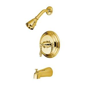 Elements of Design St. Louis Polished Brass Pressure Balanced Tub Faucet Only Shower Trim