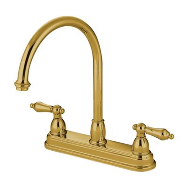 Elements of Design Chicago Polished Brass Kitchen Faucet