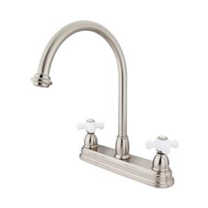 Elements of Design Chicago Nickel Kitchen Faucet
