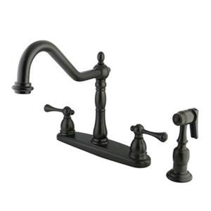 Elements of Design English Vintage Oil-Rubbed Bronze Kitchen Faucet with Sprayer