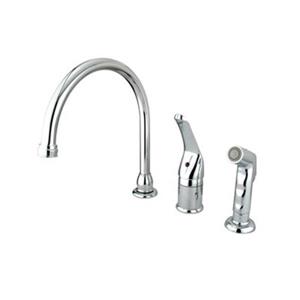 Elements of Design Single Handle Chrome Kitchen Faucet With Sprayer
