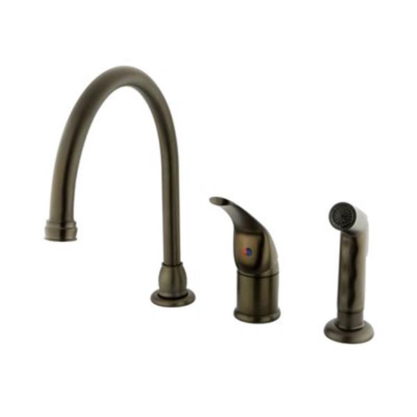 Elements Of Design Single Handle Oil Rubbed Bronze Kitchen Faucet With   330047931 MainImage 001 L 