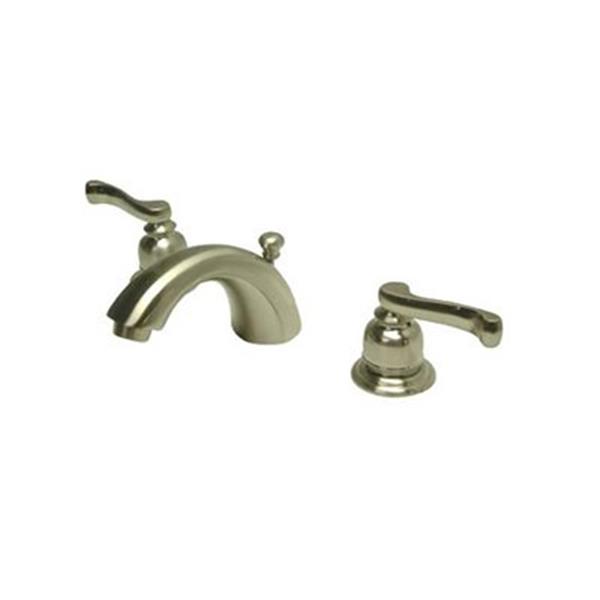 Elements of Design 3.5-in Satin Nickel Mini Widespread Faucet