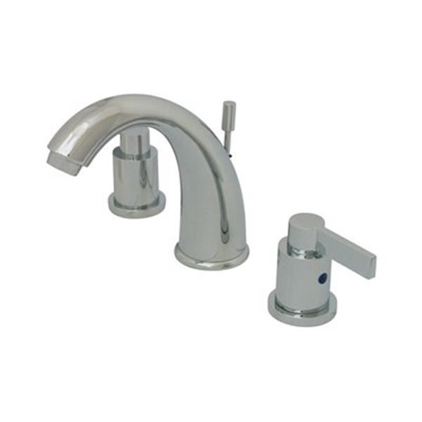 Elements of Design NuvoFusion 6-in Polished Chrome Goose Neck Spout Widespread Faucet