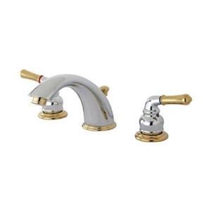 Elements of Design 2.75-in Chrome/Polished Brass Widespread Faucet
