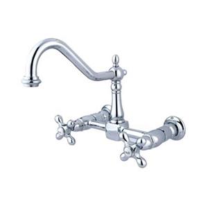 Elements of Design Wall Mounted Chrome Kitchen Faucet