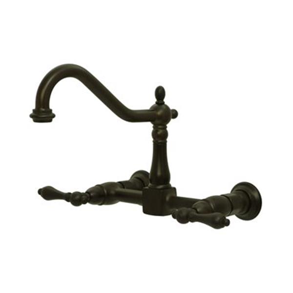 Elements Of Design Wall Mounted Oil Rubbed Bronze Kitchen Faucet   330048143 MainImage 001 L 